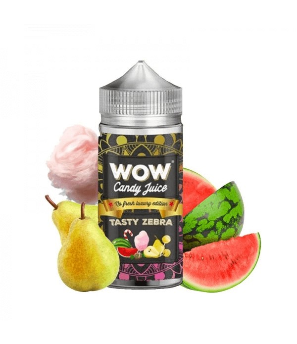 WOW CANDY JUICE E-liquide Tasty Zebra 100ml pas cher et livraison gratuite