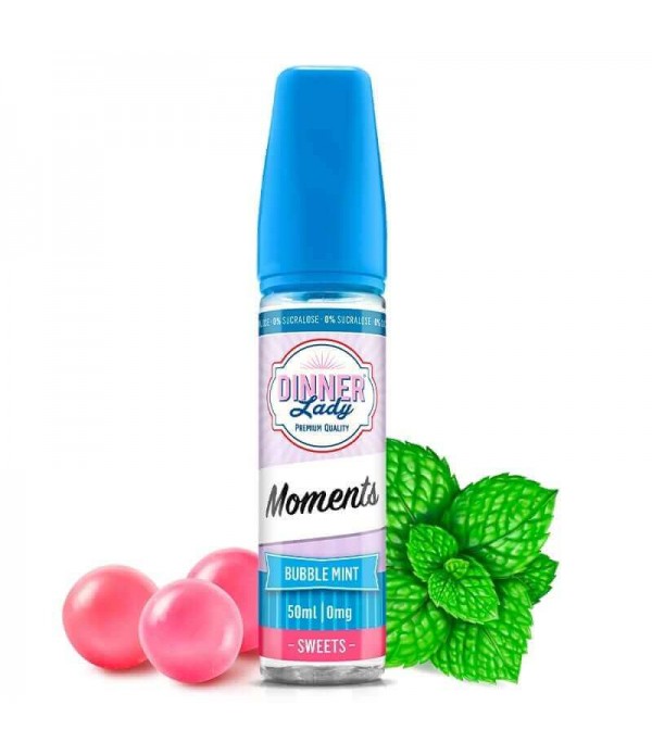 DINNER LADY MOMENTS Bubble Mint - E-liquide 50ml p...