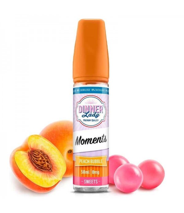 DINNER LADY MOMENTS Peach Bubble - E-liquide 50ml ...