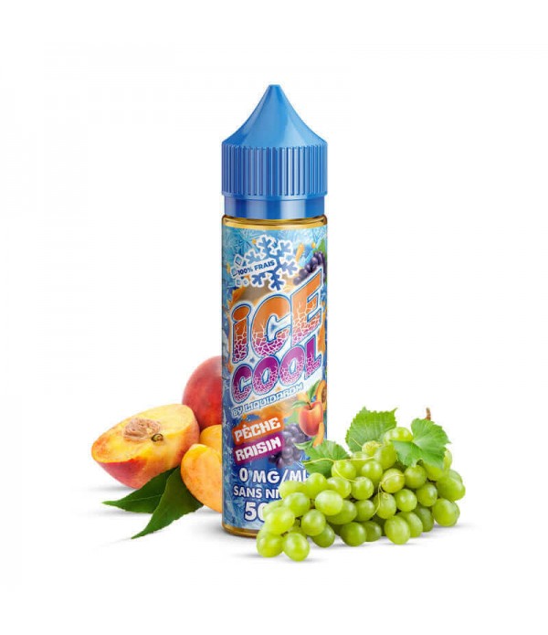 LIQUIDAROM ICE COOL Pêche Raisin - E-liquide 50ml pas cher et livraison gratuite