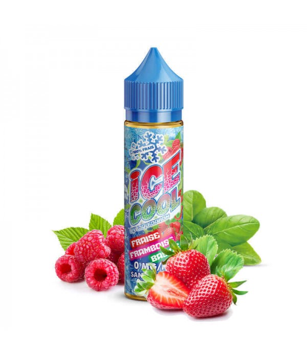 LIQUIDAROM ICE COOL Fraise Framboise Basilic - E-liquide 50ml pas cher et livraison gratuite