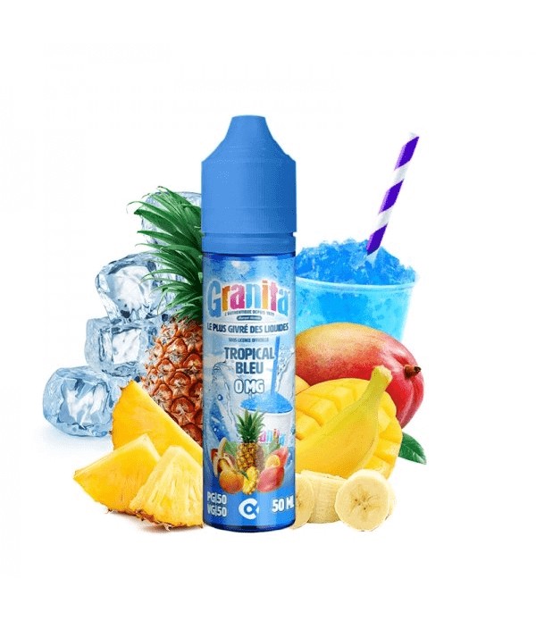 ALFALIQUID Granita Tropical Bleu - E-liquide 50ml ...