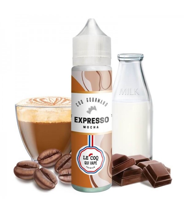 LE COQ QUI VAPE Expresso Mocha - E-liquide 50ml pas cher