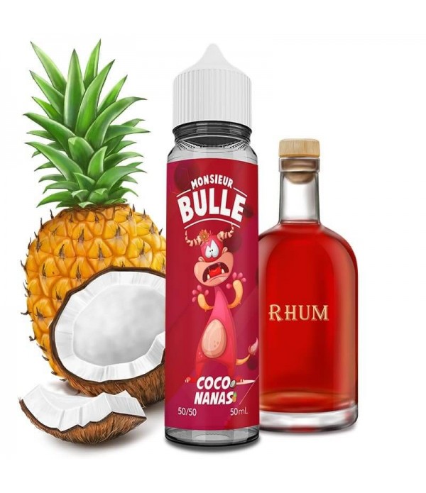 LIQUIDEO Monsieur Bulle Coco Nanas - E-liquide 50m...