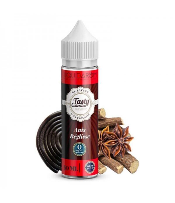 LIQUIDAROM TASTY COLLECTION E-liquide Anis Réglisse 50ml pas cher et livraison gratuite