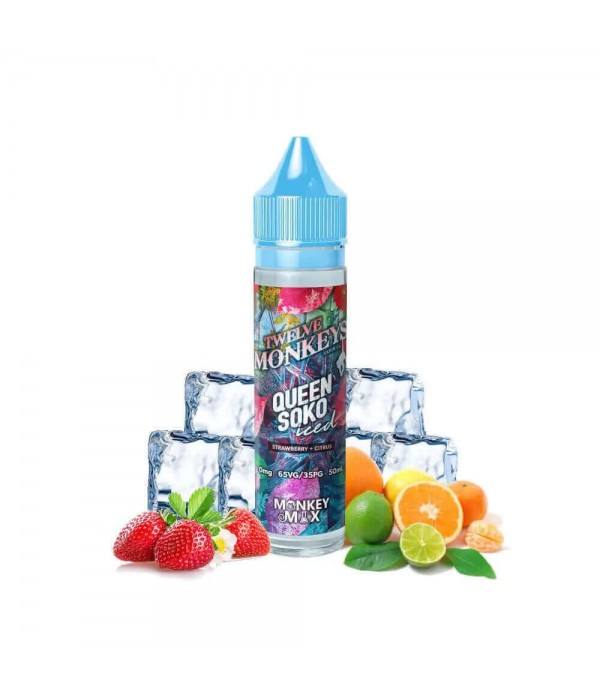 TWELVE MONKEYS E-liquide Queen Soko Iced 50ml pas cher et livraison gratuite