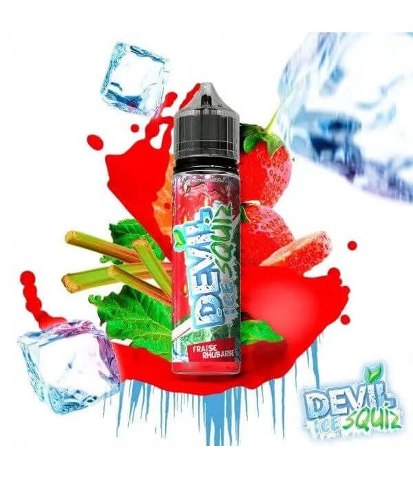 AVAP E-liquide Devil Squiz ICE Fraise Rhubarbe 50ml pas cher et livraison gratuite