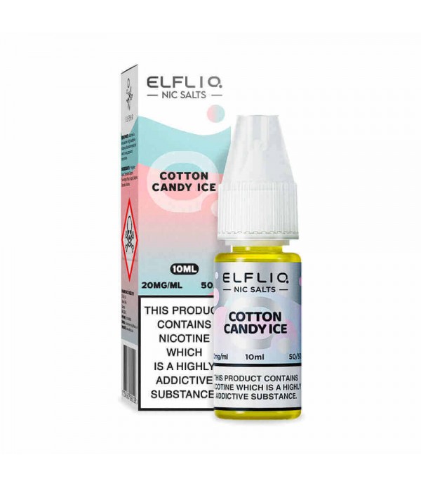 ELFBAR Elfliq Cotton Candy Ice - Sel de nicotine 1...