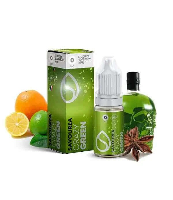 SAVOUREA E-liquide Crazy Green 10ml pas cher et livraison gratuite