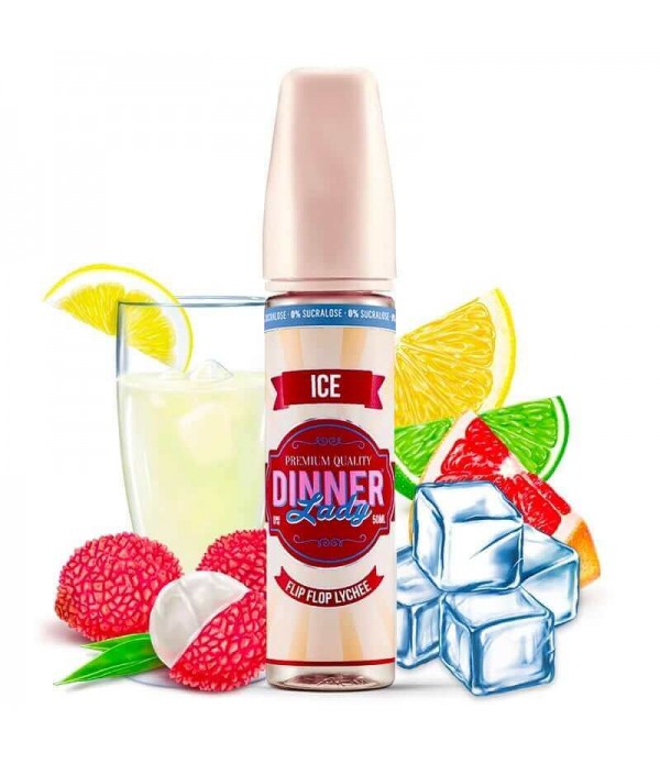 DINNER LADY Ice E-liquide Flip Flop Lychee 50ml pa...